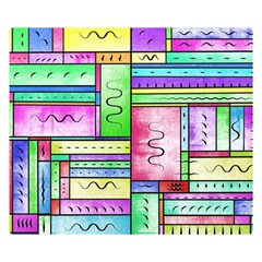 Colorful Pattern Double Sided Flano Blanket (small) by gasi