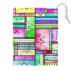 Colorful Pattern Drawstring Pouch (5xl) by gasi