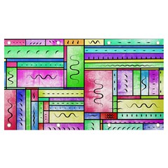 Colorful Pattern Banner And Sign 7  X 4  by gasi