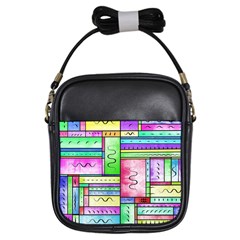 Colorful Stylish Design Girls Sling Bag by gasi