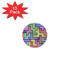 Colorful Stylish Design 1  Mini Buttons (10 Pack)  by gasi