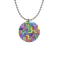 Colorful Stylish Design 1  Button Necklace by gasi