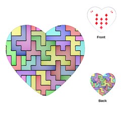 Colorful Stylish Design Playing Cards Single Design (heart) by gasi