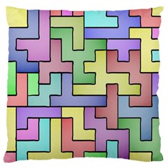 Colorful Stylish Design Large Cushion Case (one Side) by gasi