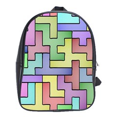 Colorful Stylish Design School Bag (xl) by gasi