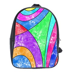 Colorful Stylish Design School Bag (xl) by gasi