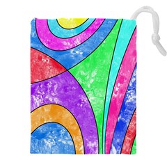 Colorful Stylish Design Drawstring Pouch (5xl) by gasi