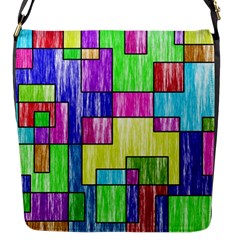 Colorful Stylish Design Flap Closure Messenger Bag (s) by gasi