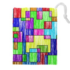 Colorful Stylish Design Drawstring Pouch (4xl) by gasi