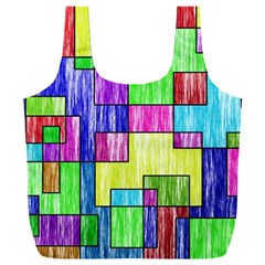 Colorful Stylish Design Full Print Recycle Bag (xxl) by gasi