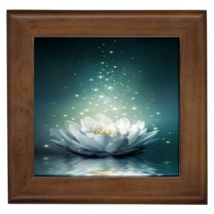 Sparkle Lotus Framed Tile by Sparkle