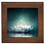 Sparkle Lotus Framed Tile Front