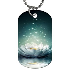 Sparkle Lotus Dog Tag (two Sides) by Sparkle