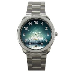 Sparkle Lotus Sport Metal Watch by Sparkle