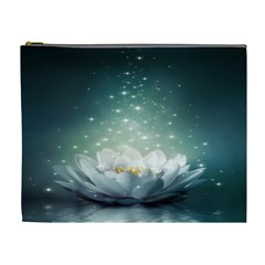 Sparkle Lotus Cosmetic Bag (xl) by Sparkle