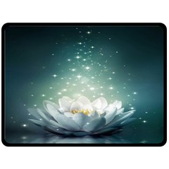 Sparkle Lotus Fleece Blanket (large) by Sparkle