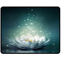 Sparkle Lotus Fleece Blanket (medium) by Sparkle