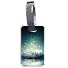 Sparkle Lotus Luggage Tag (one Side) by Sparkle