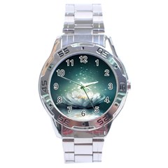 Sparkle Lotus Stainless Steel Analogue Watch by Sparkle