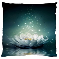 Sparkle Lotus Large Cushion Case (one Side) by Sparkle