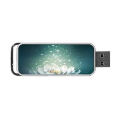 Sparkle Lotus Portable Usb Flash (one Side) by Sparkle