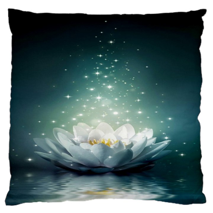 Sparkle Lotus Standard Flano Cushion Case (Two Sides)