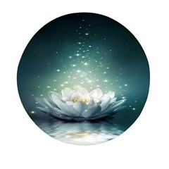 Sparkle Lotus Mini Round Pill Box by Sparkle