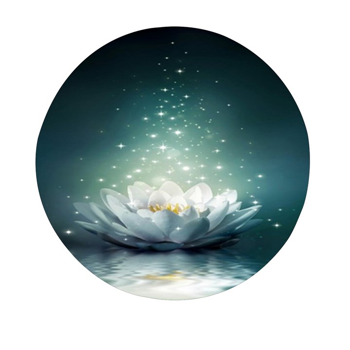 Sparkle Lotus Mini Round Pill Box