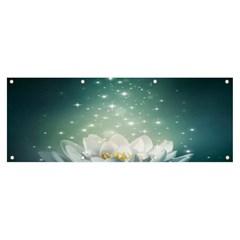 Sparkle Lotus Banner And Sign 8  X 3  by Sparkle