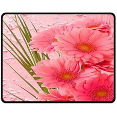 Nature Flowers Double Sided Fleece Blanket (medium) by Sparkle