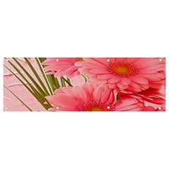 Nature Flowers Banner And Sign 9  X 3  by Sparkle