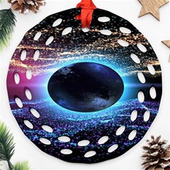 Digitalgalaxy Ornament (round Filigree) by Sparkle