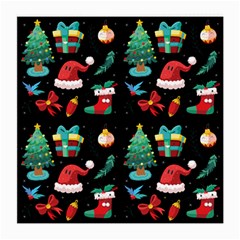 Christmas Pattern Medium Glasses Cloth (2 Sides) by designsbymallika