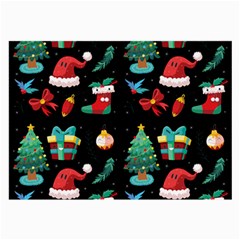 Christmas Pattern Large Glasses Cloth (2 Sides) by designsbymallika