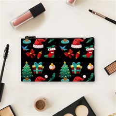 Christmas Pattern Cosmetic Bag (small) by designsbymallika