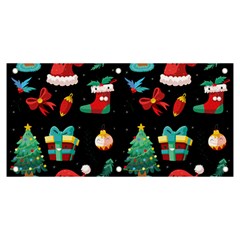 Christmas Pattern Banner And Sign 6  X 3 