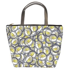 Gong Instrument Motif Pattern Bucket Bag by dflcprintsclothing