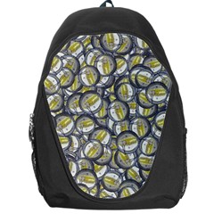 Gong Instrument Motif Pattern Backpack Bag by dflcprintsclothing