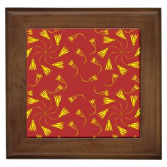 Background Pattern Texture Design Framed Tile by Ravend