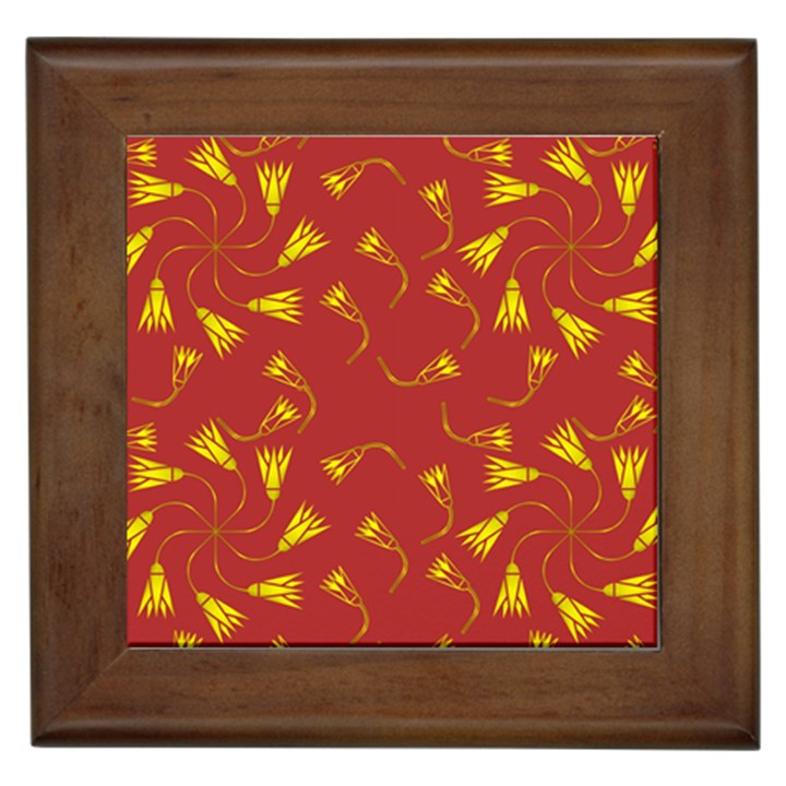 Background Pattern Texture Design Framed Tile