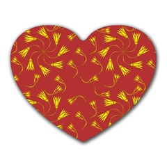 Background Pattern Texture Design Heart Mousepad by Ravend