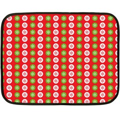 Festive Pattern Christmas Holiday Fleece Blanket (mini) by Ravend