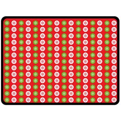 Festive Pattern Christmas Holiday Fleece Blanket (large) by Ravend