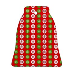 Festive Pattern Christmas Holiday Bell Ornament (two Sides) by Ravend