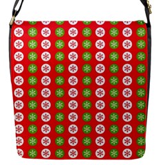 Festive Pattern Christmas Holiday Flap Closure Messenger Bag (s) by Ravend