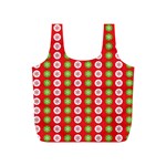 Festive Pattern Christmas Holiday Full Print Recycle Bag (S) Back