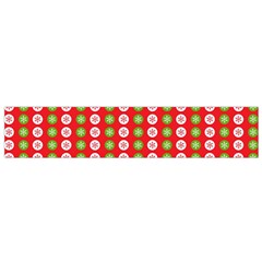 Festive Pattern Christmas Holiday Small Flano Scarf by Ravend