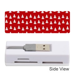 White Christmas Tree Red Memory Card Reader (stick) by TetiBright