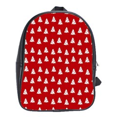 White Christmas Tree Red School Bag (xl) by TetiBright