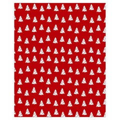 White Christmas Tree Red Drawstring Bag (small)